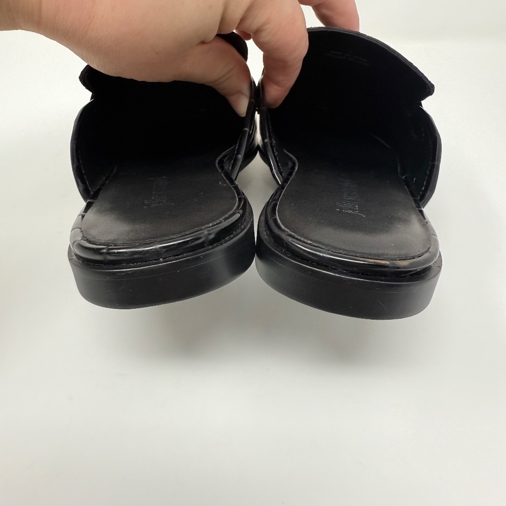 New Jeffrey Campbell Moment Mule Black Croco Silver Sz 9 - Picture 5 of 11